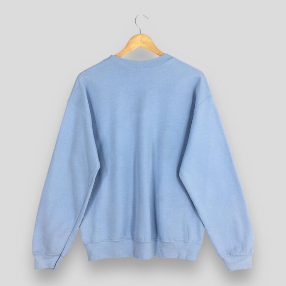 Vintage Buffalo Bills NFL Blue Sweatshirt Buffalo Bills Printed Logo Crewneck - Picture 2 of 3